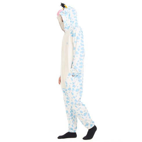 Snuggs Blanket Animal Onesie Light blue Cow